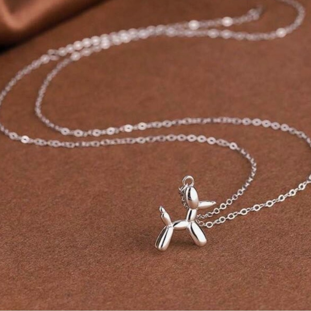 🪷 Balloon Dog Charm Necklace